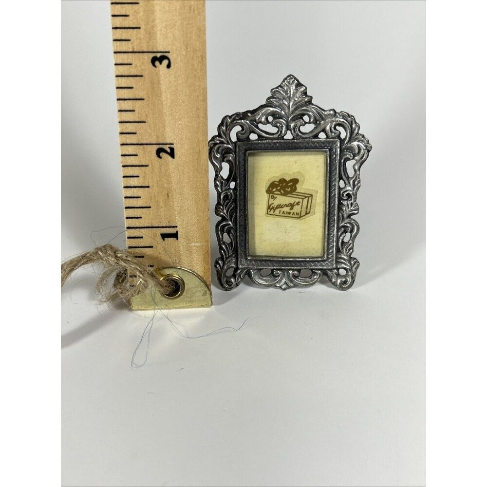 Miniature Mini Silver Tone Picture Frame From Gift craft - Picture 6 of 6